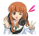 ✌ emoji GIRLS und PANZER Telegram sticker 11 of 40