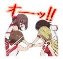 👏 emoji GIRLS und PANZER Telegram sticker 17 of 40
