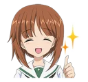 👍 emoji GIRLS und PANZER Telegram sticker 9 of 40
