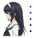 😑 emoji GIRLS und PANZER Telegram sticker 13 of 40