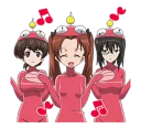 🎶 emoji GIRLS und PANZER Telegram sticker 15 of 40