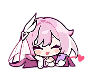 🥰 emoji 爱莉希雅 Telegram sticker 13 of 24