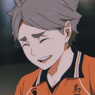 🤍 emoji sugawara koushi by pinterest Telegram sticker 22 of 30