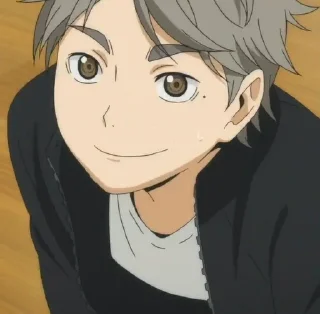 🤍 emoji sugawara koushi by pinterest Telegram sticker 5 of 30