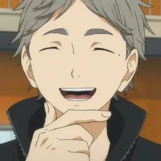 🤍 emoji sugawara koushi by pinterest Telegram sticker 10 of 30