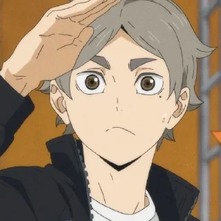 🤍 emoji sugawara koushi by pinterest Telegram sticker 12 of 30
