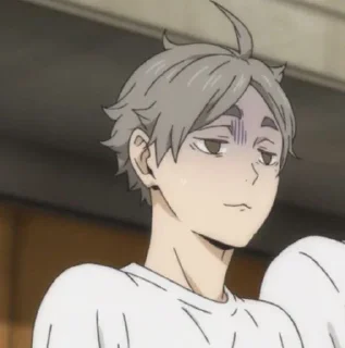 🤍 emoji sugawara koushi by pinterest Telegram sticker 16 of 30