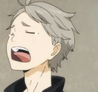 🤍 emoji sugawara koushi by pinterest Telegram sticker 9 of 30