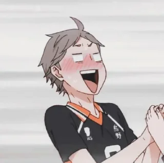 🤍 emoji sugawara koushi by pinterest Telegram sticker 14 of 30