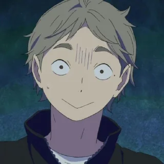 🤍 emoji sugawara koushi by pinterest Telegram sticker 6 of 30