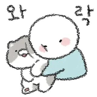 Sticker from 우리 고양이 보세요 2 By @KakaoEmoticon