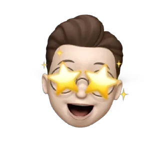 Sticker from apple memoji by : @wichies on telegram