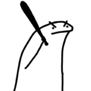 🙂 emoji Maru Habay - Stick Man🫣🤭 Telegram sticker 20 of 120