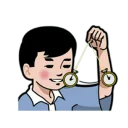 🌀 emoji 小明與好朋友 Telegram sticker 6 of 42
