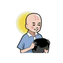 🌞 emoji 小明與好朋友 Telegram sticker 24 of 42
