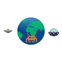 🌎 emoji fun @stickersinmotion Telegram sticker 6 of 41