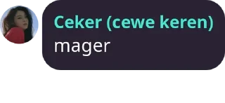Sticker from si ceker said
