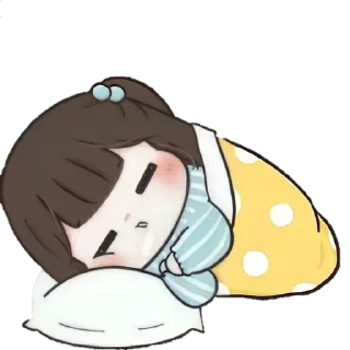 😴 emoji @adi_xd ≈ Cute Girl - Collection 13 ---------------------------- Telegram sticker 17 of 40