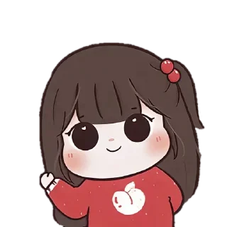 ☺ emoji @adi_xd ≈ Cute Girl - Collection 13 ---------------------------- Telegram sticker 2 of 40