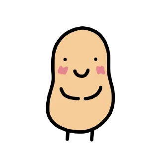 ☺️ emoji doodlingpotatoes 🥔 Telegram sticker 5 of 60