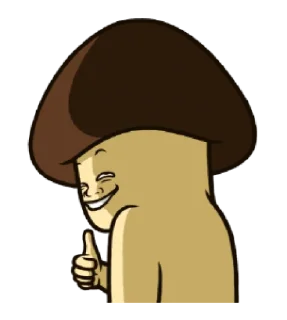 Sticker from Mushroomen 🍄 ⌇ @GIBRANSU