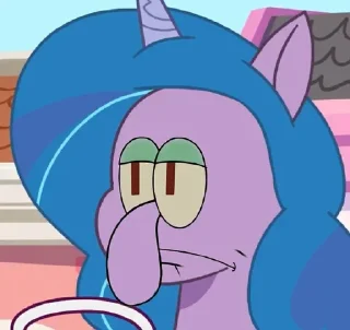 😕 emoji 🦄IZZY_FACE🦄@my_pony_little Telegram sticker 6 of 74