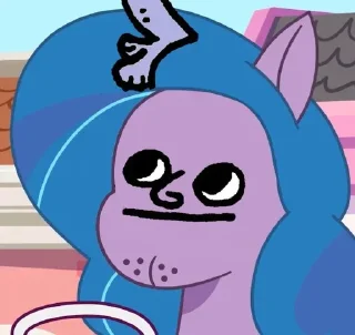 🤨 emoji 🦄IZZY_FACE🦄@my_pony_little Telegram sticker 13 of 74