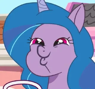 😙 emoji 🦄IZZY_FACE🦄@my_pony_little Telegram sticker 12 of 74