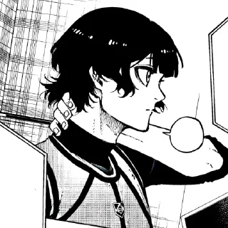 🎧 emoji ╏Bachira Meguru [manga] ; @A5I58╏ Telegram sticker 24 of 95