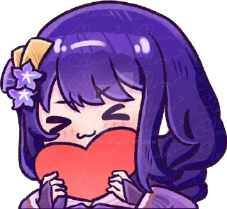 ♥️ emoji Genshin impact @Pinkstorys8 Telegram sticker 2 of 54