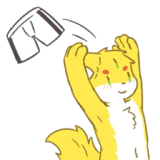 🩳 emoji 柠檬狐 Telegram sticker 12 of 20