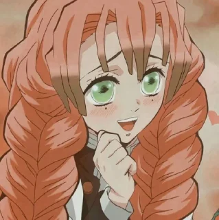 🎀 emoji Mitsuri kanroji Telegram sticker 10 of 29