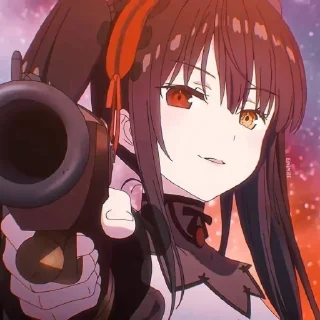 ❤️ emoji Kurumi Tokisaki @AnimStick Telegram sticker 5 of 45