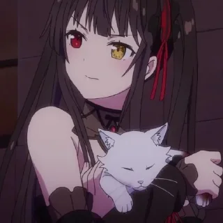 ❤️ emoji Kurumi Tokisaki @AnimStick Telegram sticker 24 of 45