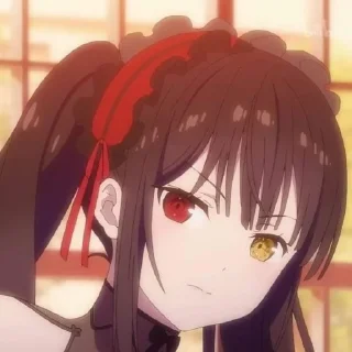 ❤️ emoji Kurumi Tokisaki @AnimStick Telegram sticker 6 of 45