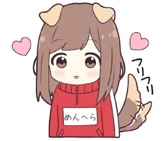 Sticker from Menhera - jersey chan @bistic