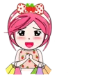 🛍 emoji strawberry lady Telegram sticker 9 of 40