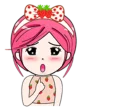 ☝ emoji strawberry lady Telegram sticker 12 of 40