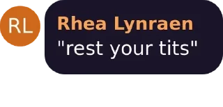 Sticker from Shit Rhea Says