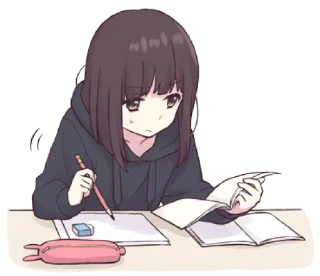 😓 emoji Menhera-chan.6 EN @bistic Telegram sticker 23 of 40