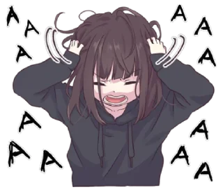 😫 emoji Menhera-chan. EN @waesticker Telegram sticker 7 of 41
