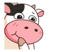 😂 emoji Momo Cow 3 Telegram sticker 11 of 19