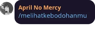 🥰 emoji April No Mercy Telegram sticker 18 of 21