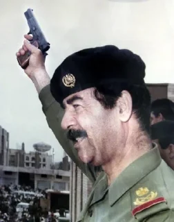 Sticker from Saddam