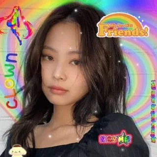 🍓 emoji Jennie cute Telegram sticker 15 of 22