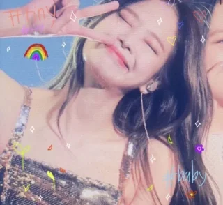 🍓 emoji Jennie cute Telegram sticker 14 of 22