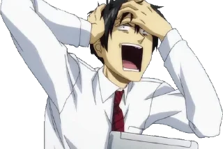 😱 emoji cringe animemes Telegram sticker 9 of 120