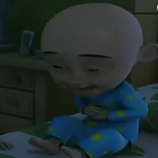 ☺️ emoji upin ipin nie bg Telegram sticker 18 of 26