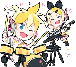 🎻 emoji Sekai cute chibi 🎻🦢❤️ Telegram sticker 23 of 120
