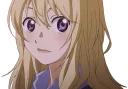 😕 emoji Kaori Miyazono by @rian95 Telegram sticker 22 of 120